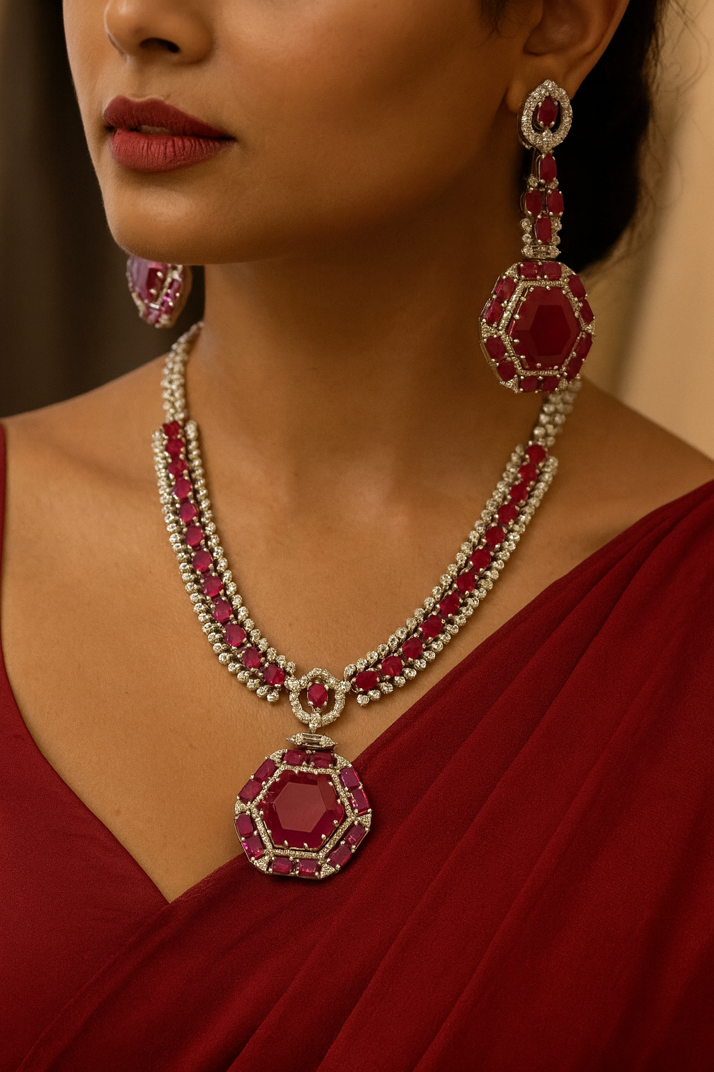 Ruby Diamond Set