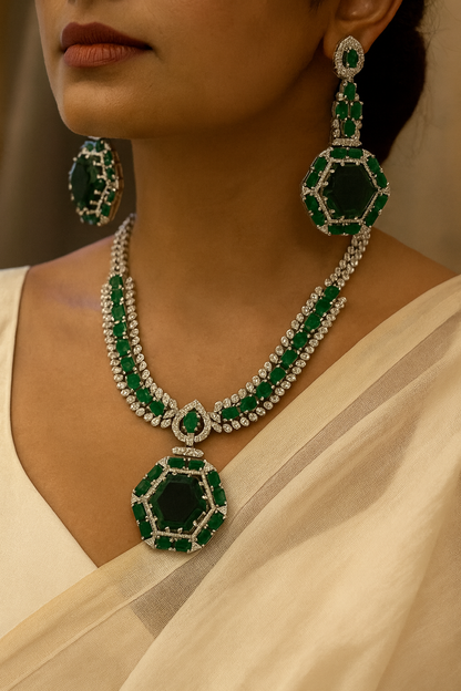 Emerald Diamond set