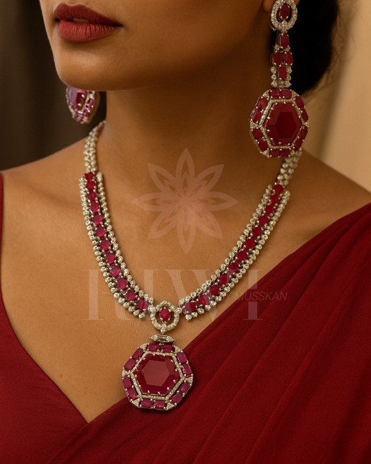 Ruby Diamond Set