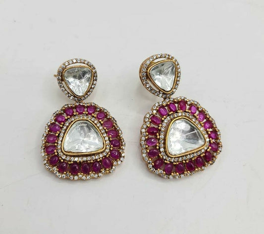 Ruby Polki earrings