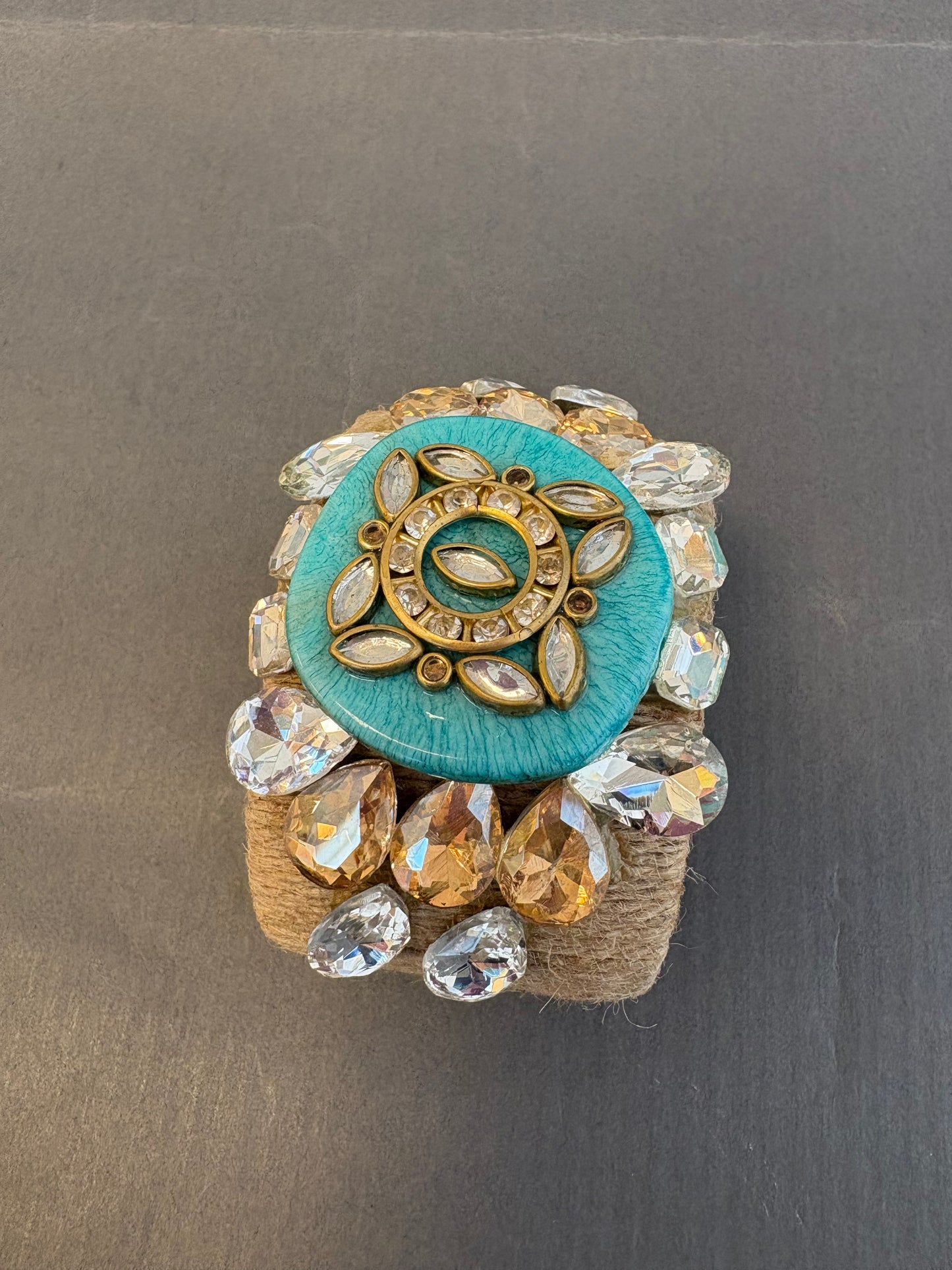 Turquoise Swaroski Cuff