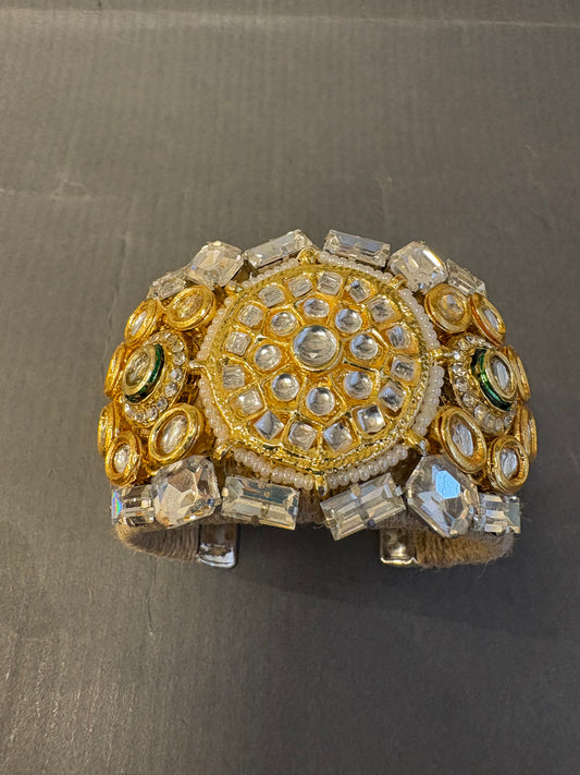 Kundan Swaroski Cuff
