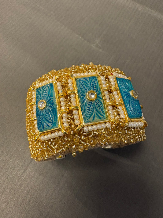 Blue Stone Cuff