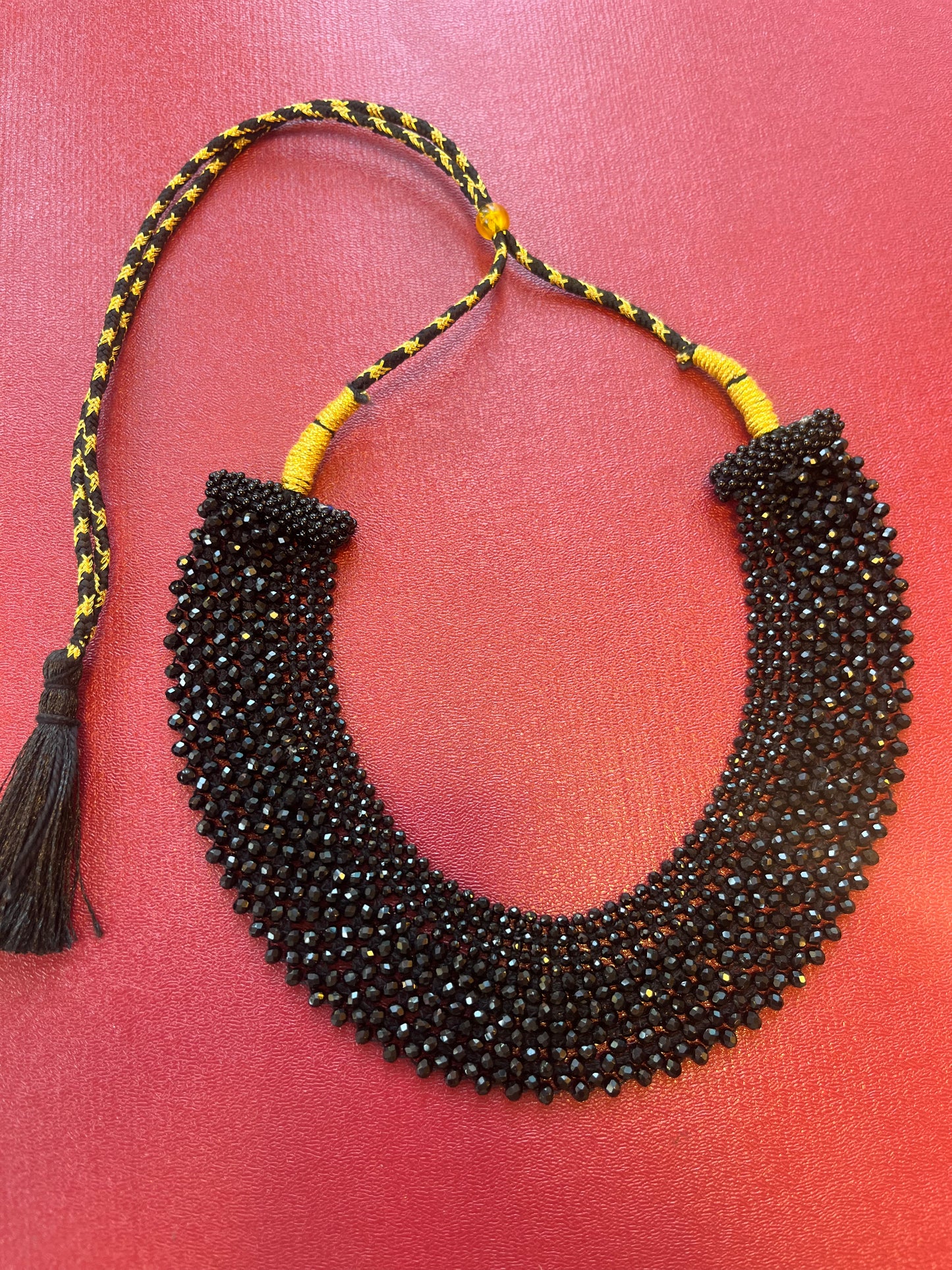 Black beaded choker