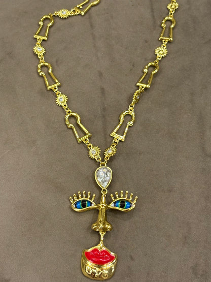 Face Up Necklace
