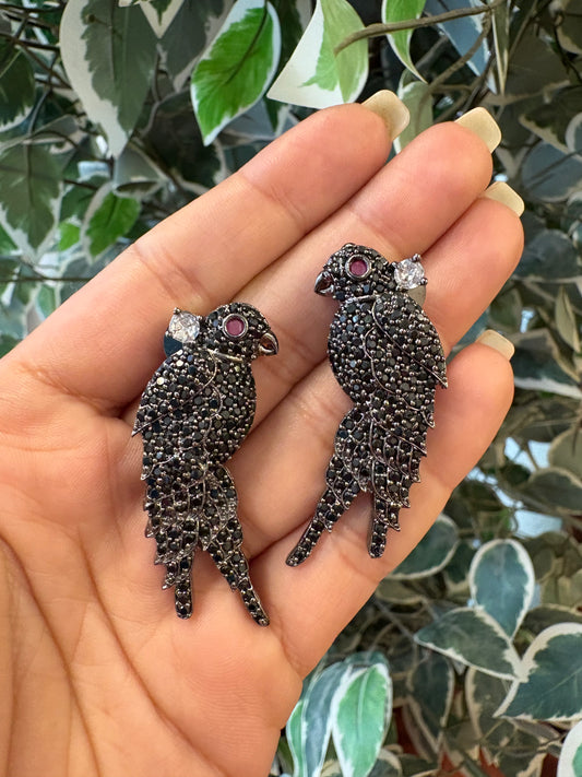 Black Bird Earrings