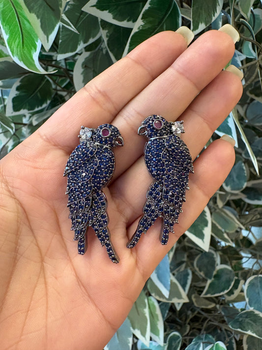 Blue Bird Earrings