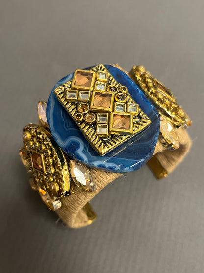 Blue aiget cuff