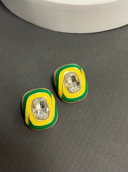 Enamel stylish earrings