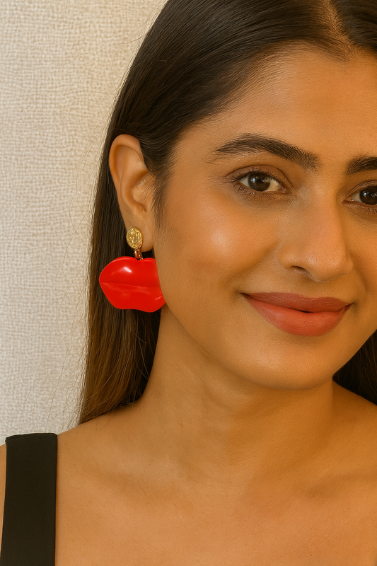 Red Hot Lip earrings