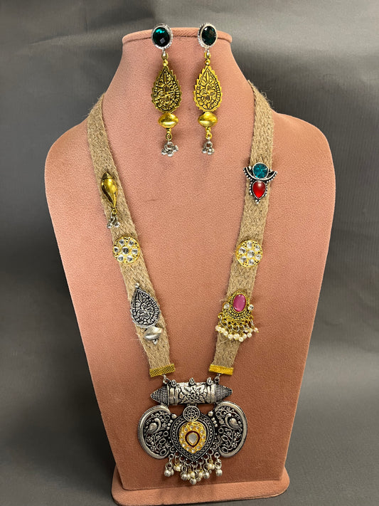 Jute Necklace Set