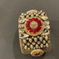 Ruby flower cuff