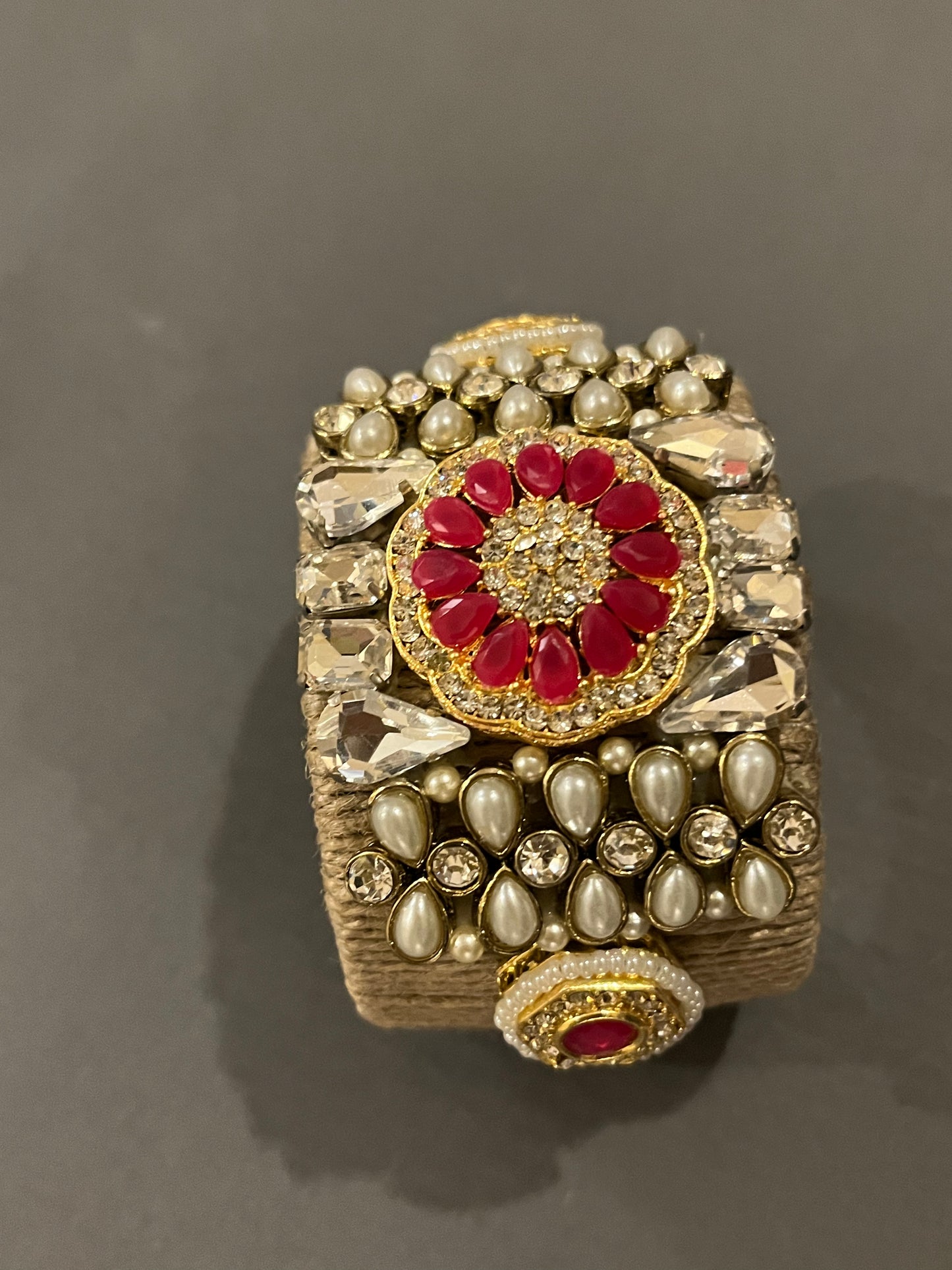 Ruby flower cuff