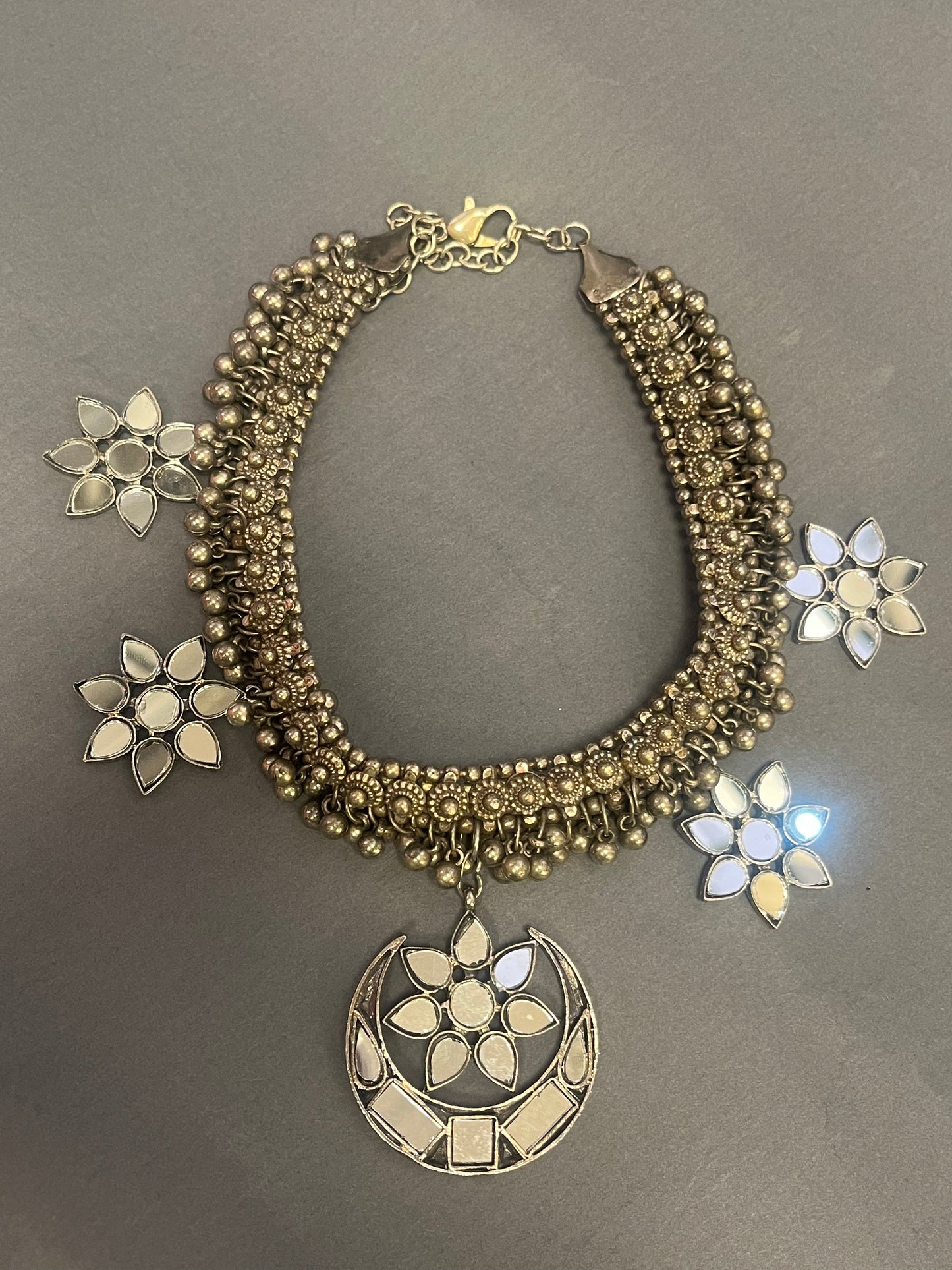 Dandiya mirror choker