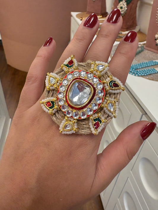 Single Polki jute ring