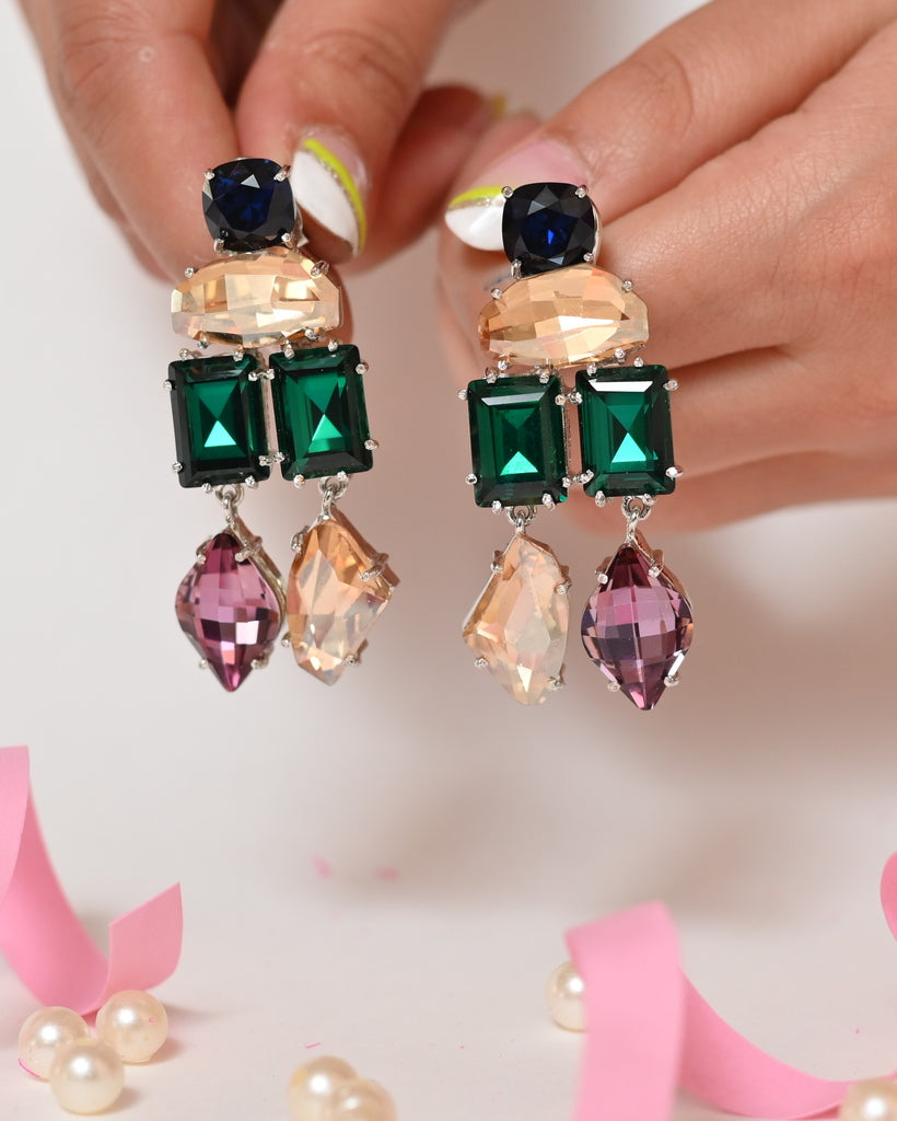 Swarovski Multi-Color Earrings - Kiwibymusskan