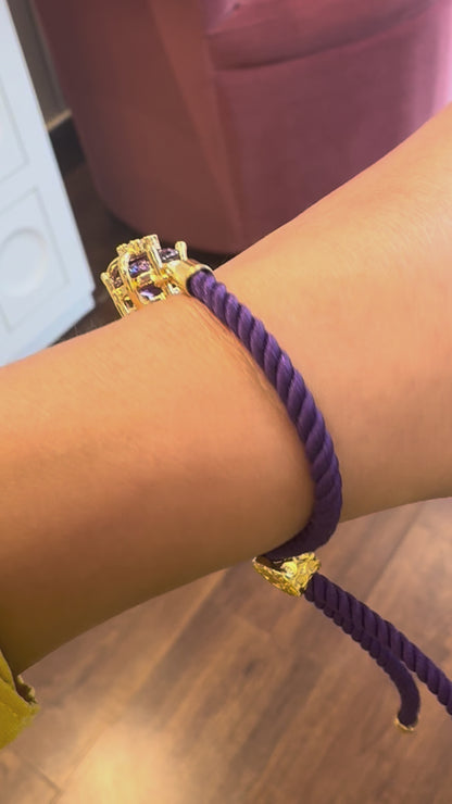 Purple stone Rakhi