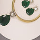 Gorgeous green choker set