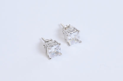 Princess Cut Studs